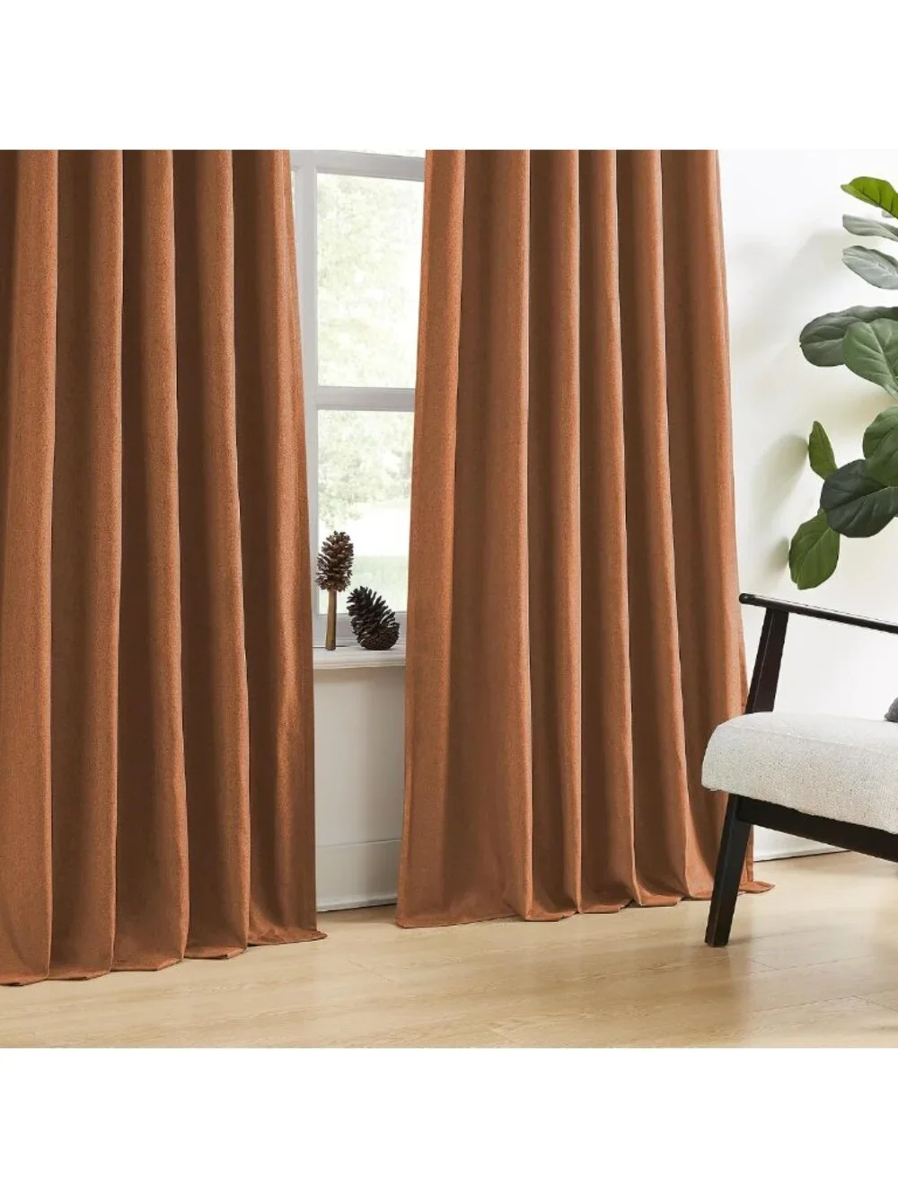 Rust Terracotta Blackout Curtains 90